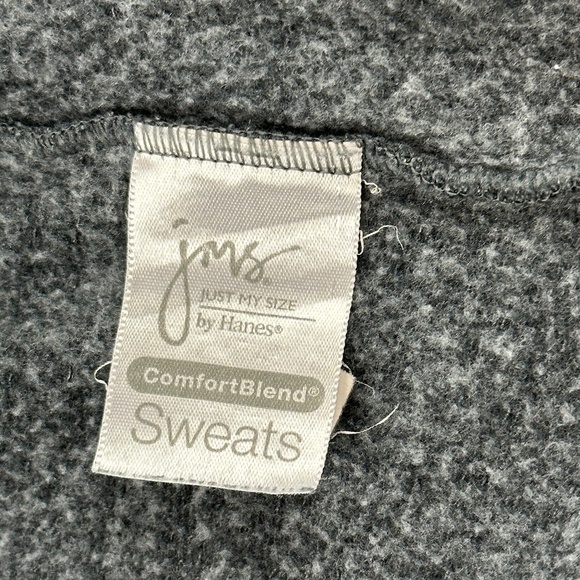 JMS Just My Size Hanes Jogger Lounge Pants Womens 3X Gray Drawstring - Picture 2 of 10